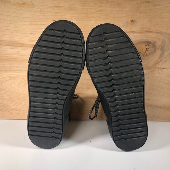 Hunter Unisex Target Dipped Canvas High-Top Sneakers Black&Black Size M6/W8 - Picture 8 of 9